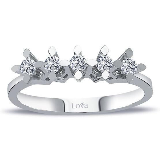 Lova  1040170 G Renk 0,27 Karat Pırlanta Beştaş Yüzük