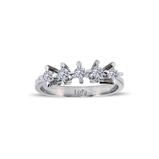 Lova 1070068 G Renk 0,35 Karat Pırlanta Beştaş Yüzük
