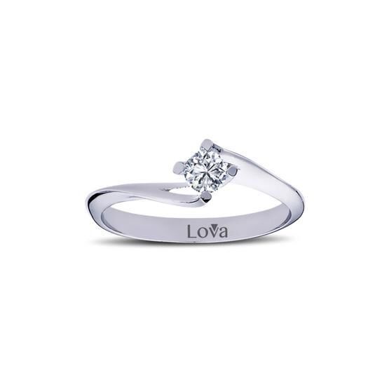 Lova Pırlanta 1050083-19 F Renk 0.19 Karat Tektaş Pırlanta Yüzük Pırlanta Tek Taş Yüzük Fiyatı