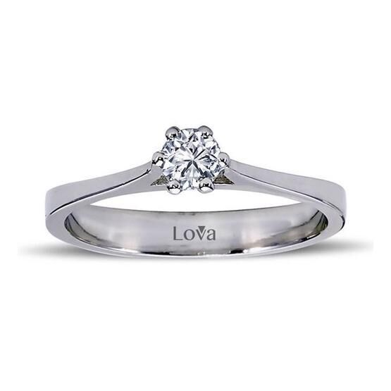 Lova Pırlanta 1050158-20 G Renk 0.20 Karat Tektaş Pırlanta Yüzük Pırlanta Tek Taş Yüzük Fiyatı