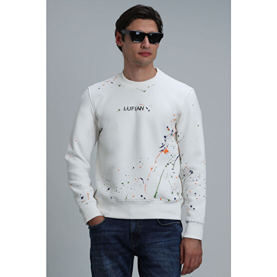 Lufian Alexander Erkek Sweatshirt Kırık Beyaz XL Beden Bayan Sweatshirt Fiyatı