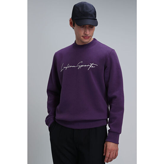Lufian Lowe Erkek Sweatshirt Mürdüm M Beden