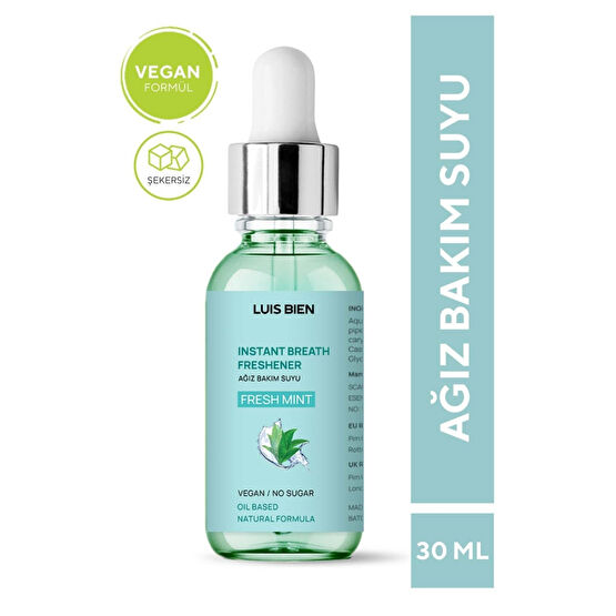 Luis Bien Nane Aromalı Vegan Ağız Bakım Suyu-ağız Kokusu Önleyici Damla 30 ml Ağız Gargara ve Spreyi Fiyatı