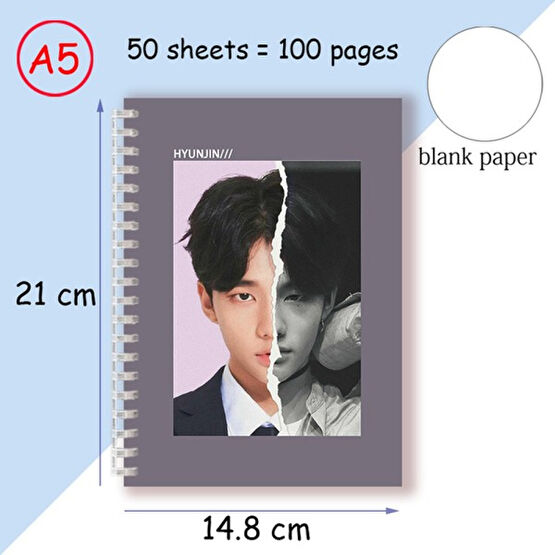 Luoxinguo 14 A5 A5 Spiral Defter Not Defteri-Kpop Grubu Stray Kids Üyeleri Poster Albümü Boys Fotoğraf Kartları Hayranları Koleksiyonu Için Strayki... Spiralli Defter Fiyatı