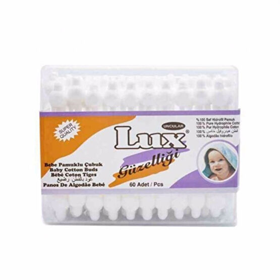 Lux Bebek Pamuklu Kulak Çubuğu 60'Lı Bebek Kulak Çubuğu Fiyatı