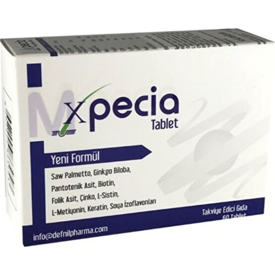 M Xpecia (Erkek) 60 Tablet Geliştirilmiş Yeni Saç Bakım Maskeleri & Serumlar & Spreyler Fiyatı