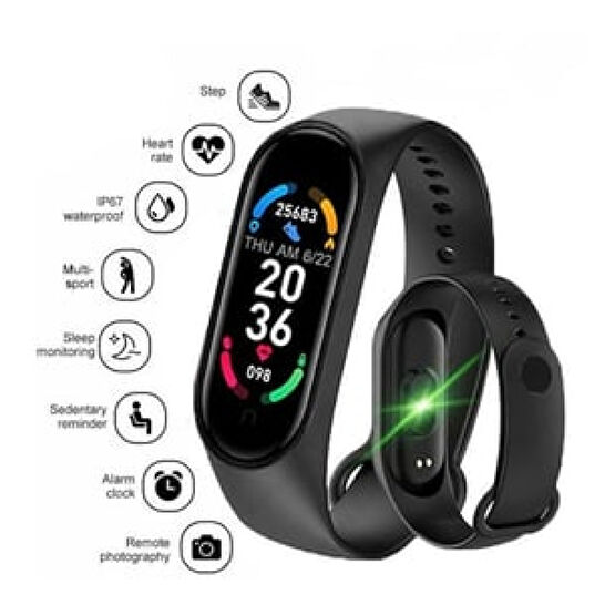 M6 M7 spor Smart watch akıllı saat Bileklik Siyah Renk Tüm cihazlara uyumludur Akıllı Bileklik Fiyatı