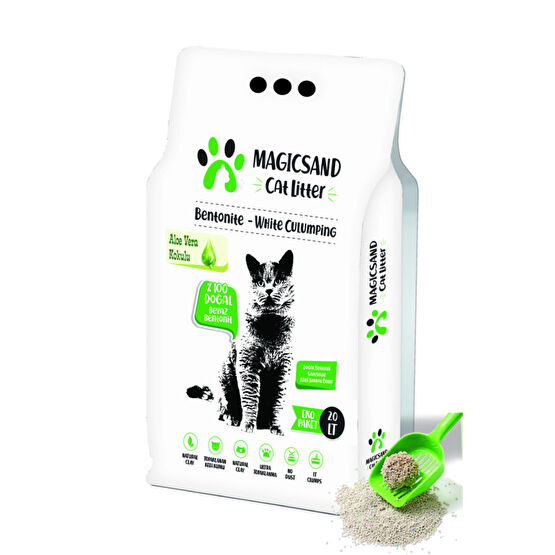 magicsand Litter Aloe Vera Kedi Kumu 20 Lt Ince Taneli