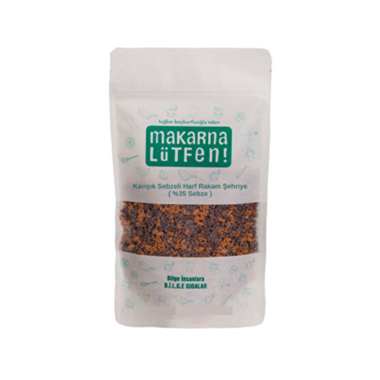 Makarna Lütfen Karışık Sebzeli Harf Rakam Şehriye (%35 Sebze-250 G) Bakliyat Fiyatı