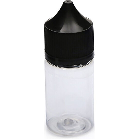 Makrobay 30 ml Gorilla - Likit - Şeffaf Siyah Kilit Kapak - Plastik Boş Şişe - 25 Adet Hijyen ve Temizlik Fiyatı
