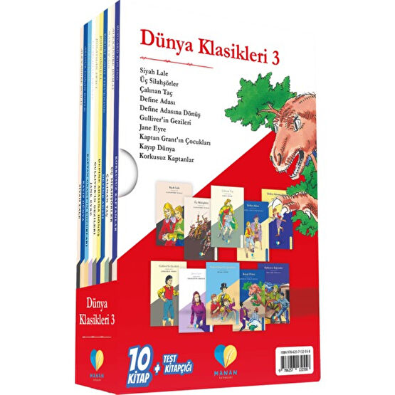 Manan Dünya Klasikleri 3 - Ilkokul Okuma Kitapları Çocuk Klasikleri Fiyatı