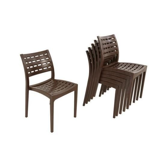 Mandella 4 Adet Kahverengi Cafe Sandalye