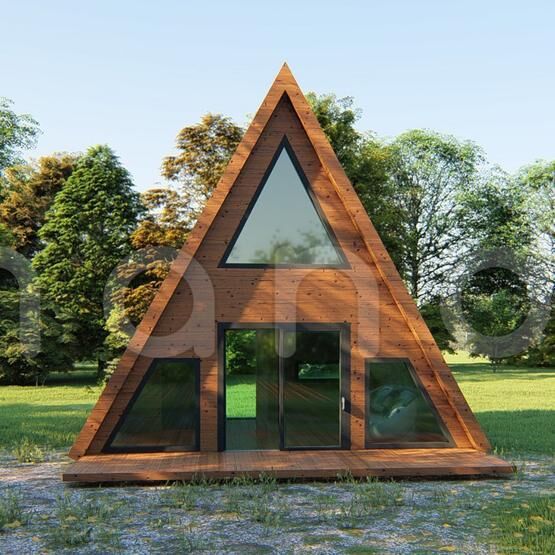 Mandu 55 m2 Ahşap Bungalov Ev