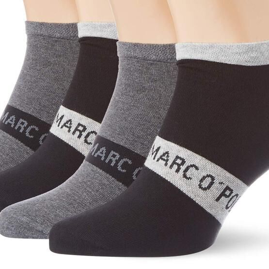 Marc O'Polo Body & Beach Siyah ve Beyaz 4' lü Erkek Spor Ayakkabı Çorabı