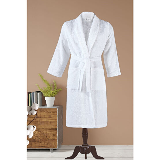 Mariva home Beyaz Unisex Bornoz XXL Beden Bornoz Fiyatı