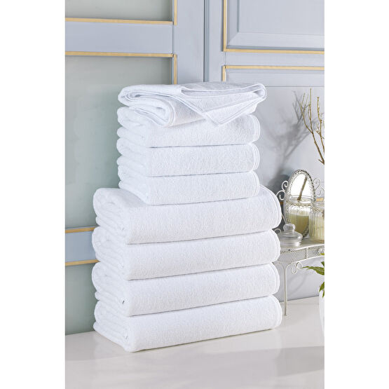 Mariva home Otel Havlusu 1 Adet Pamuklu El & Yüz & Baş Havlusu 230 Gr 50x90 Cm - Beyaz Banyo Havlusu Fiyatı
