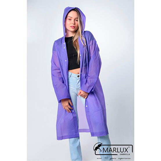 Marlux Kadın Erkek Yağmurluk Kapüşonlu Çıtçıtlı Eva Mor Yağmurluk M21mrc881r09 Kadın Yağmurluk Fiyatı
