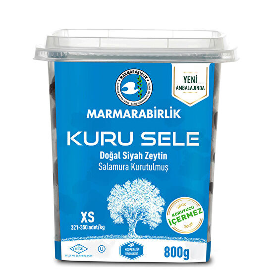 Marmarabirlik Kuru Sele Zeytin Xs Boy 800 Gr