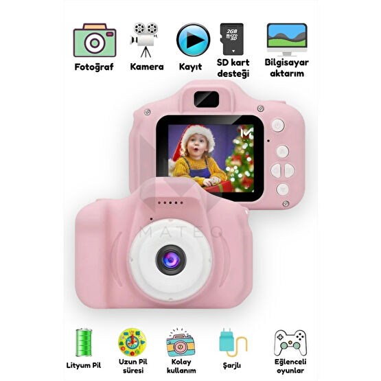 MATEO Dijital Fotoğraf Makinesi Çocuk Mini 1080p Hd Kamera Selfie Cocuk 40mp Fotoğraf Makine 4xzoom 2023 Dijital Fotoğraf Makineleri Fiyatı