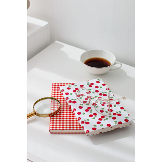 Matt Notebook 2li Defter Seti 13x21 Lastikli Çizgili Kiraz Defter Fiyatı