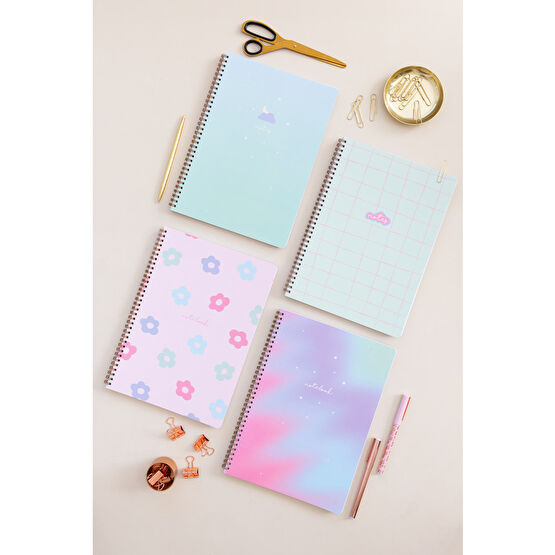 Matt Notebook A4 Spiralli Okul Defteri 80 yaprak 4lü Set - Çizgili Defter Fiyatı