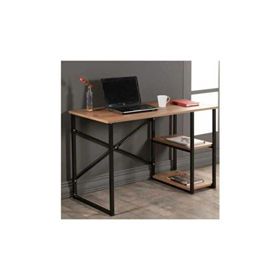 Mavera Home Çalışma Masası Ceviz Renk Bilgisayar Ve Laptop Masası Çalışma Ofis Masası Çalışma Masası Fiyatı
