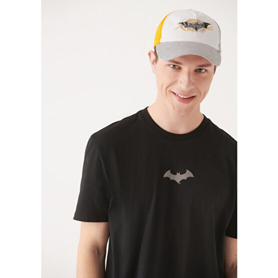 Mavi Batman Baskılı Beyaz Şapka 0910287-620 Erkek Şapkası Fiyatı