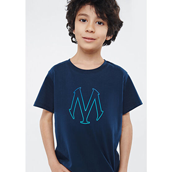 Mavi Logo Baskılı Lacivert Tişört 6610044-70490 Erkek Çocuk T-shirt Fiyatı