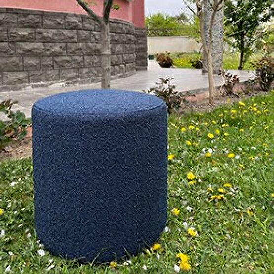 Mavi Yuvarlak Puf Ø40 Yükseklik 42cm Puf Fiyatı