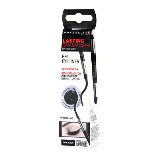 Maybelline New York Dayanıklı Siyah Eyeliner - Eyestudio Lasting Drama Gel Eyeliner 24H 01 Intense Black 3600530588039 Eyeliner Fiyatı