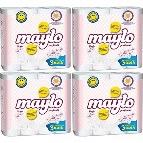 Maylo Tuvalet Kağıdı 3 Katlı 128 Li Set Parfümlü (4pk*32) Tuvalet Kağıdı Fiyatı