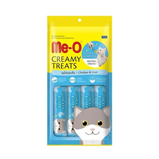 me-o Meo Tavuklu Ve Ciğerli Krema Kedi Ödülü 4x15 Gr