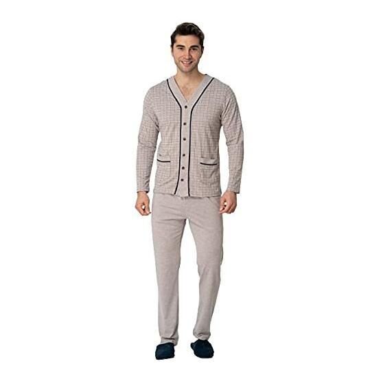 Mecit 22767 Kahverengi Erkek Pijama Takımı