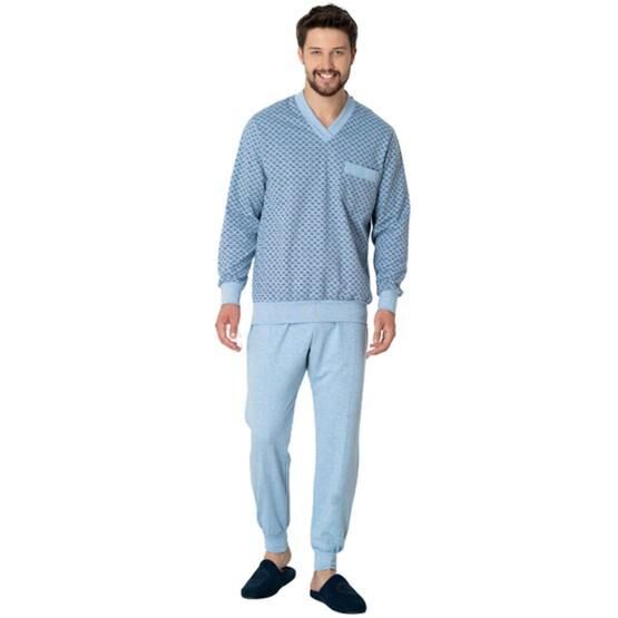 Mecit 2766 Mavi Erkek Pijama Takımı