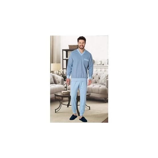 Mecit 2766 Mavi Erkek Pijama Takımı