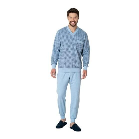 Mecit 2766 Mavi Erkek Pijama Takımı