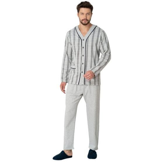 Mecit 2767 Gri Erkek Pijama Takımı