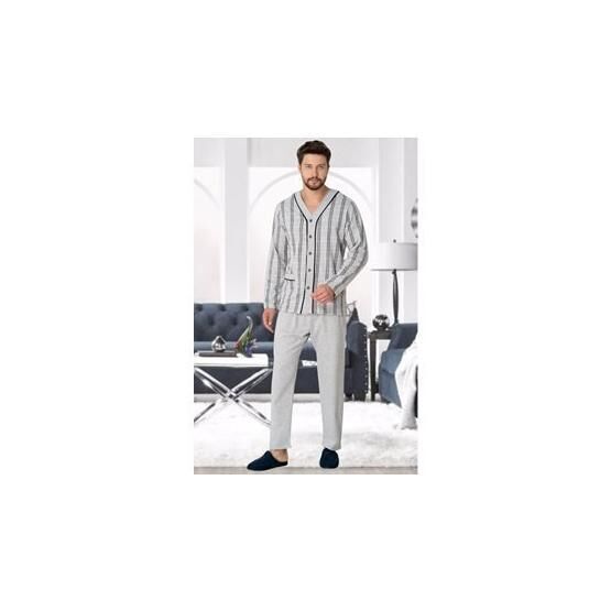 Mecit 2767 Gri Erkek Pijama Takımı