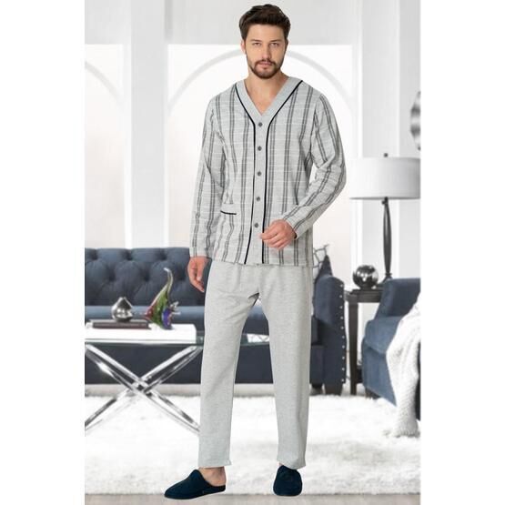 Mecit 2767 Gri Erkek Pijama Takımı