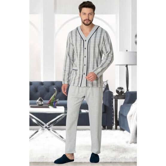 Mecit 2767 Gri Erkek Pijama Takımı