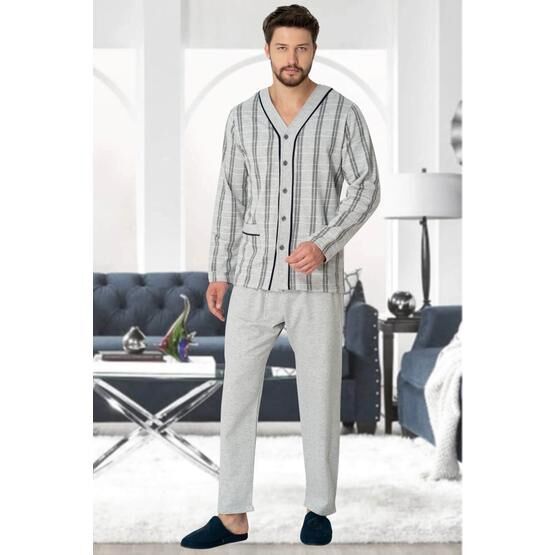 Mecit 2767 Gri Erkek Pijama Takımı