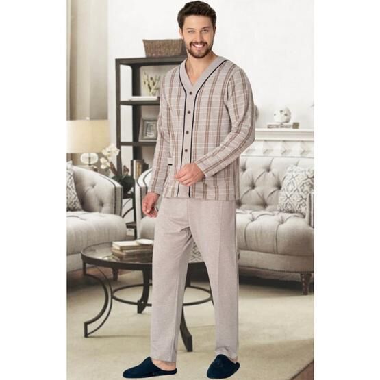 Mecit 2767 Kahverengi Erkek Pijama Takımı