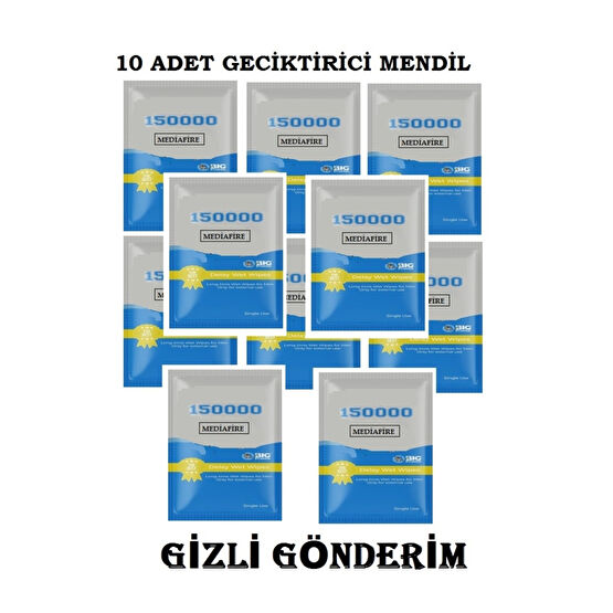 MediaFire 10 Adet Geciktirci Mendil 150000mendil Kayganlaştırıcı Jel Fiyatı