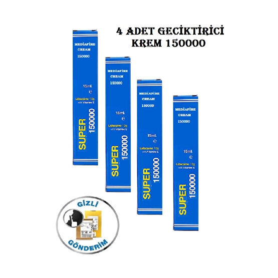 MediaFire 4 Adet Geciktirci Krem 150000super Kayganlaştırıcı Jel Fiyatı