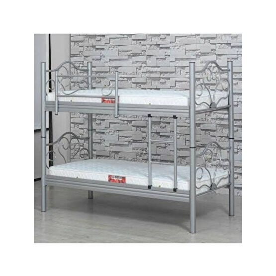 MELAY Metal Ranza - Gri - Krem - 90 x 190  cm Ranza Fiyatı