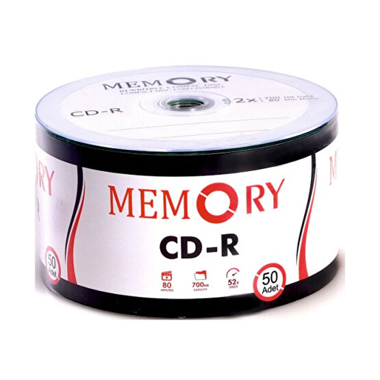 Memory 700MB 52X80 DK Boş Cd-R  50 Adet CD / DVD Aksesuarları Fiyatı