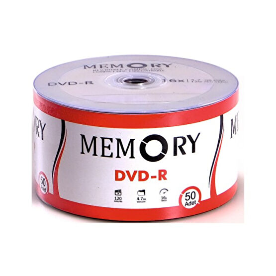 Memory Boş Dvd-r 4.7 Gb 16X 120Dk 50 Adet CD / DVD Aksesuarları Fiyatı