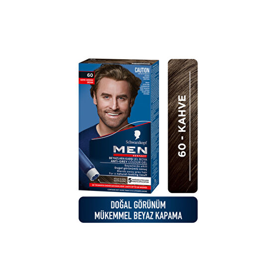 Men Perfect Saç Boyası 60 - Kahve