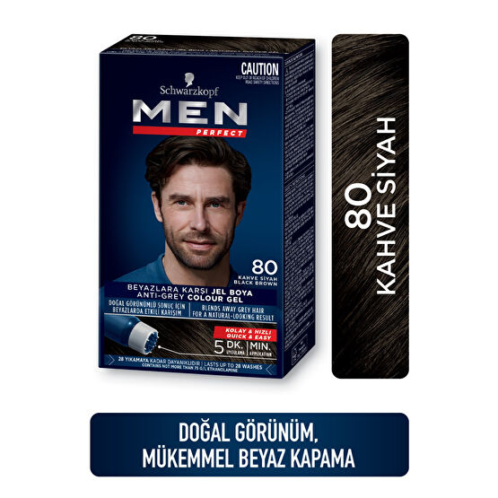 Men Perfect Schwarzkopf Saç Boyası 80 - Kahve Siyah