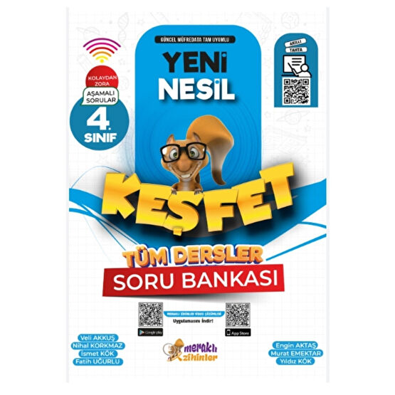 meraklı zihinler Yayınları 4.sınıf Tüm Dersler Yeni Nesil Keşfet Soru Bankası